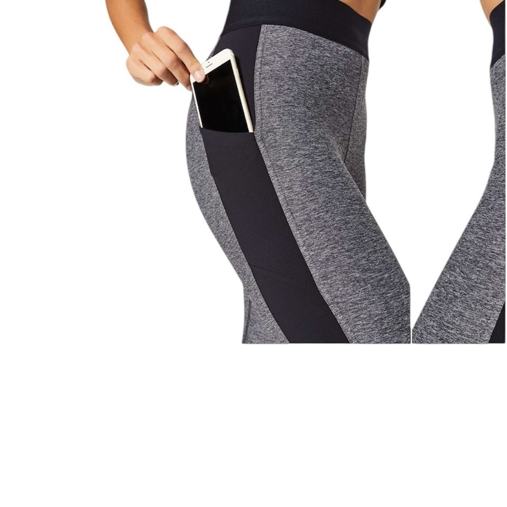 Lululemon Athletica Box It Out Tight Heathered Black / Black Leggings Size 4 - Picture 9 of 15